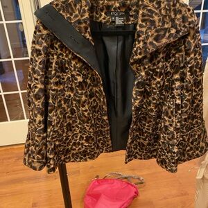 Etcetera Women's Animal Print Blazer